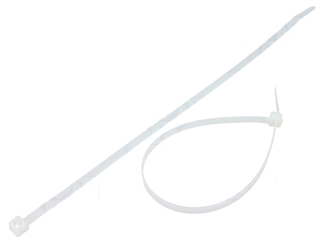 Kabelbinder; L: 250mm; W: 4,8mm; polyamide; 333N; natuurlijk Kabelbinder; L: 250mm; W: 4,8mm; polyamide; 333N; natuurlijk